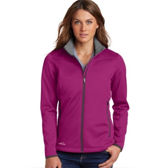 LL Bean Womens Fleece Lined Jacket Hot Pink Zipper Polyester & Spandex Sz S Reg - Picture 2 of 16